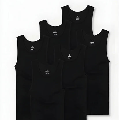 Premium Ultra-Soft Cotton Fitted Tank Top 3-Pack Bundle