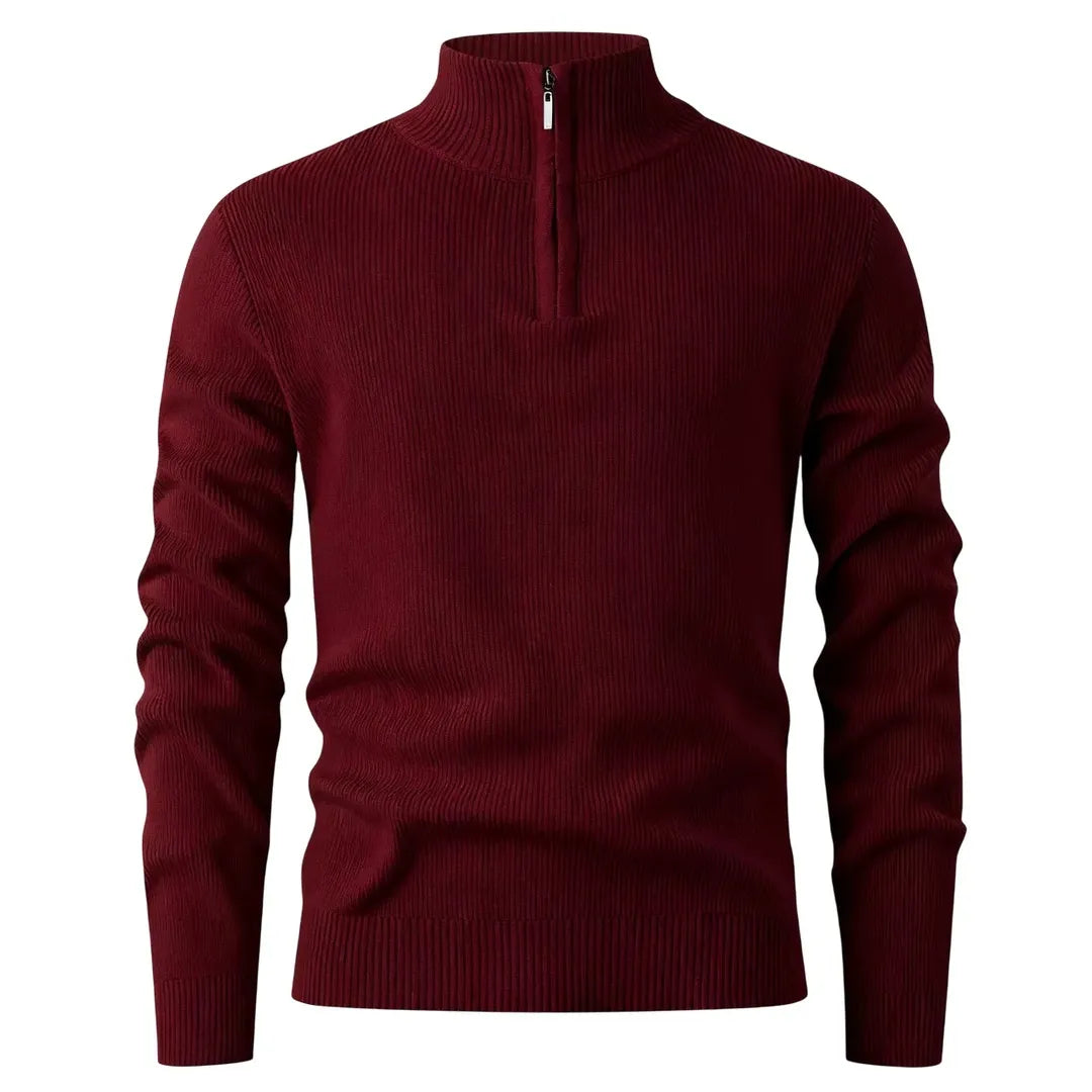 Halden Quarter Zip Knit Sweater